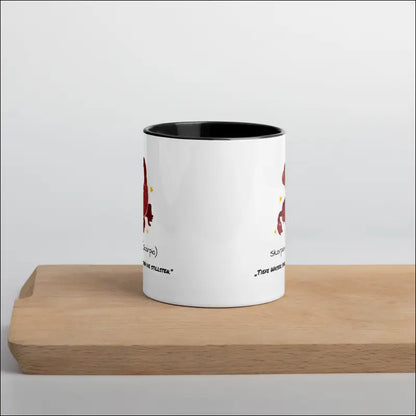 Skorpion (Scorpio) - Tasse mit farbiger Innenseite - Schwarz