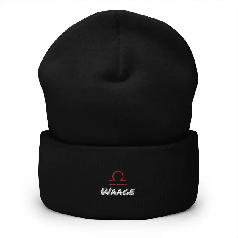 Waage (Libra) - Mütze - Schwarz