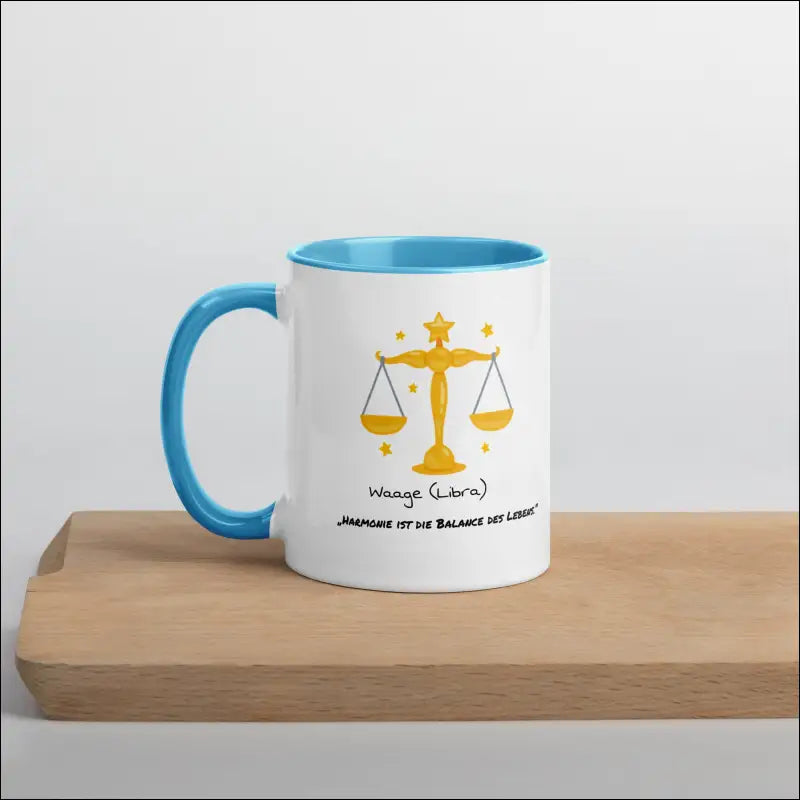 Waage (Libra) - Tasse mit farbiger Innenseite