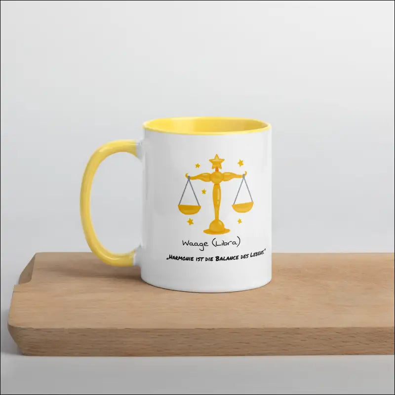 Waage (Libra) - Tasse mit farbiger Innenseite