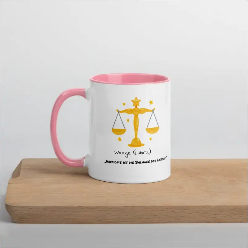 Waage (Libra) - Tasse mit farbiger Innenseite