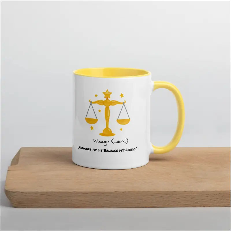 Waage (Libra) - Tasse mit farbiger Innenseite