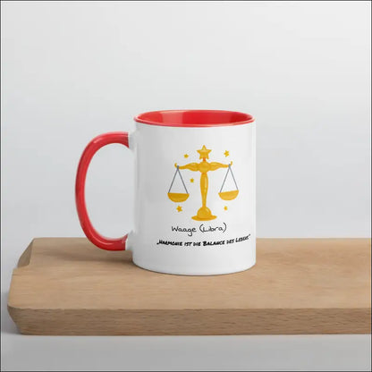 Waage (Libra) - Tasse mit farbiger Innenseite