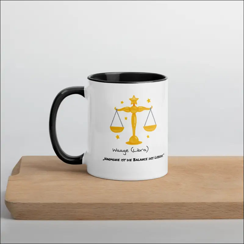 Waage (Libra) - Tasse mit farbiger Innenseite